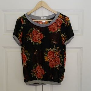 Floral Sheer Tshirt